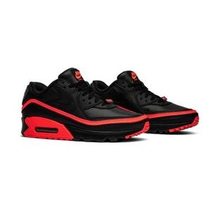 Nike Air Max 90 x Undefeated - Black / Solar Red